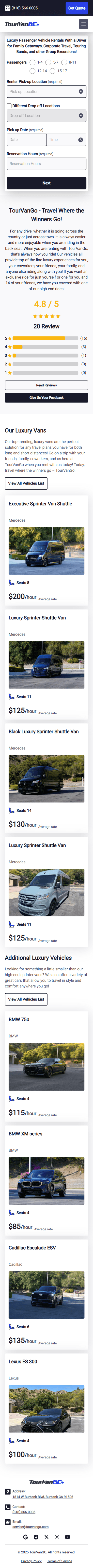 TourVanGo project image