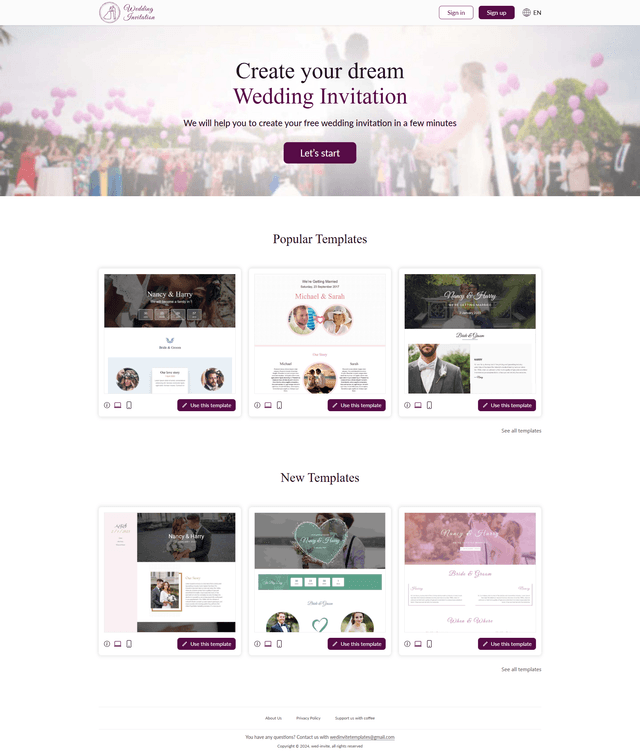 Wed invite project image